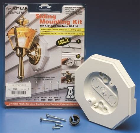 vinyl siding lamp mount|arlington 8141 siding mounting block.